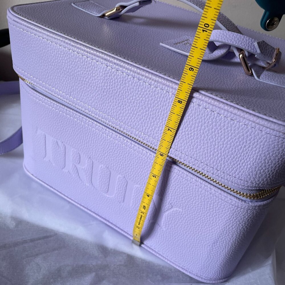 Truly Beauty Amalfi Luxury Vegan Leather Travel Trunk in Lilac - Picture 14 of 14